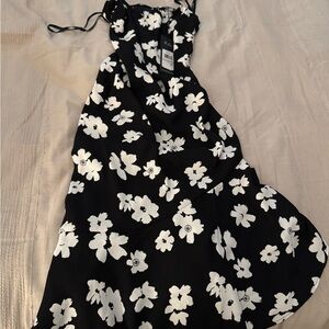 Karl Lagerfeld Black and White Floral Dress
